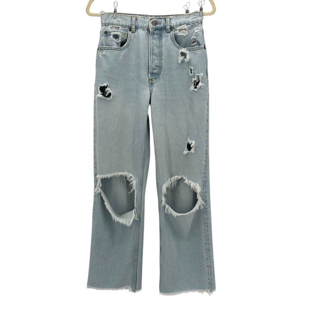 Boyish Womens 24 Jeans The Ziggy Authentic Rigid Organic Cotton Relaxed Straight